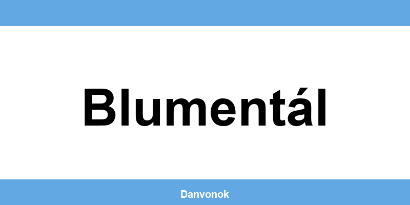 Daňový úrad v lokalite Blumentál – kontakt